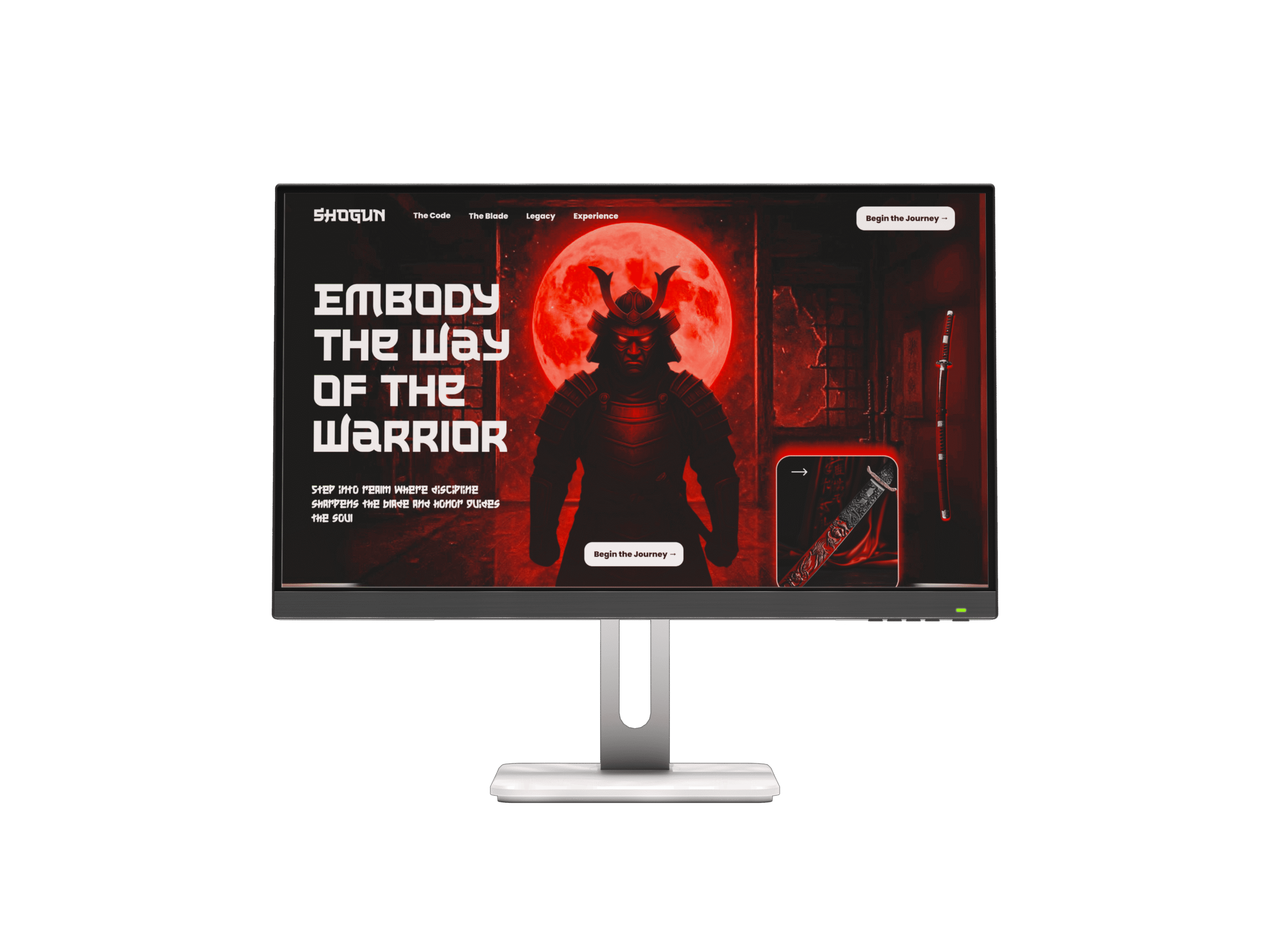Animated Samurai Website Figma Template
